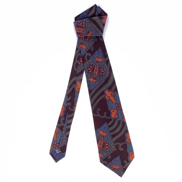 BORSALINO Silk Tie 🇮🇹 Made In Italy - Picture 1 of 4